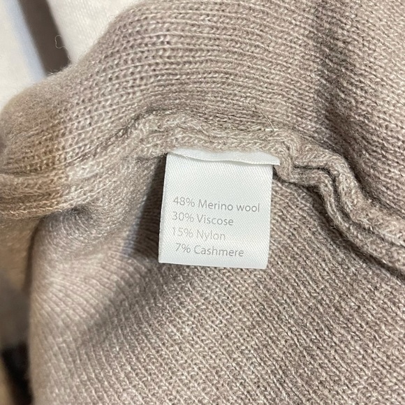 Bendetta B Long Cardigan Open Sweater Vest Gray Wool Cashmere Blend Large - Picture 9 of 11